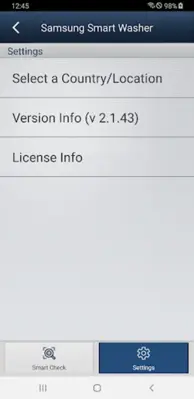 Samsung Smart Washer android App screenshot 0