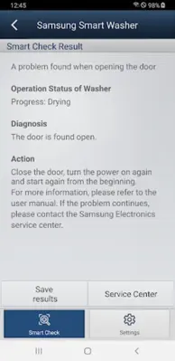 Samsung Smart Washer android App screenshot 1