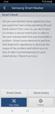 Samsung Smart Washer android App screenshot 4